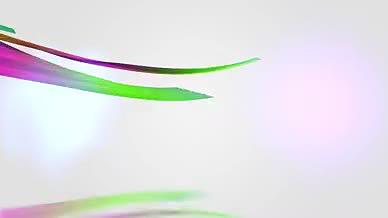彩色丝带飘带动画演绎LOGO标志视频片头视频的预览图